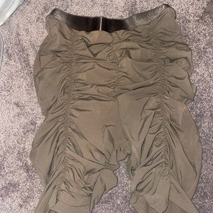 Scrunched shorts and body suit set